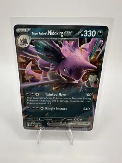 Pokemon TCG Team Rocket’s Nidoking Ex SVP 217 Black Star Promo NM - Image 1