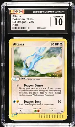 2003 POKEMON EX DRAGON ALTARIA HOLO 2/97 CGC 10 GEM MINT - Image 1