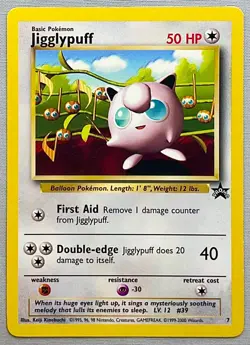 Pokemon Jigglypuff #7 - 2000 Wizards Black Star Promo - Near Mint or Better! - Image 1