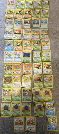 Pokemon 1999 WOTC Vintage Bundle. 53 Cards From base Set, Jungle, Fossil - Image 1