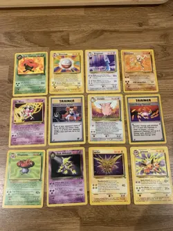 Pokemon Cards WOTC Rare Bundle Fossil Jungle Rocket Base X 12 Old Vintage - Image 1