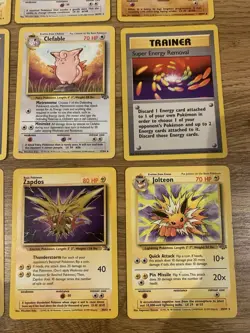 Pokemon Cards WOTC Rare Bundle Fossil Jungle Rocket Base X 12 Old Vintage - Image 3