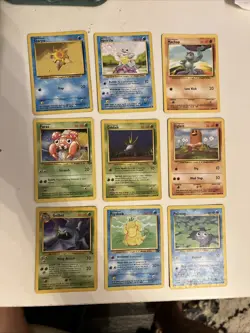 Pokemon Vintage WOTC Bundle 9 Cards Base Jungle Fossil Rocket Neo Discovery LP - Image 1