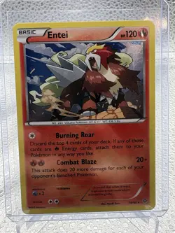Pokemon TCG Entei 14/98 Cosmos Holo Ancient Origins Blister Promo - Image 1