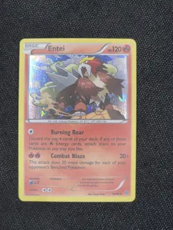 Pokemon Entei Card 14/98 Cosmos Holo Rare XY Ancient Origins - Image 1