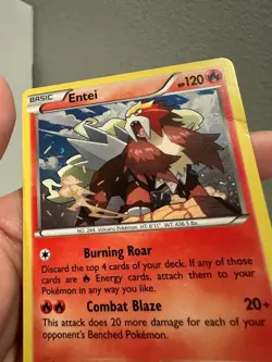 Entei XY Ancient Origins 14/98 Cosmos Rare Holo Promo 2015 Pokemon MP 1218#290 - Image 3