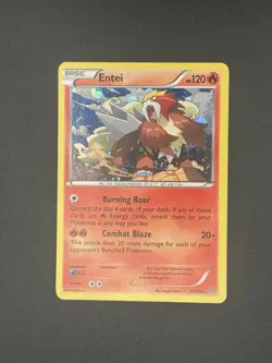Entei 14/98 Cosmos Holo Rare Ancient Origins Pokemon TCG - MP - Image 3