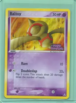 POKEMON NINTENDO EX HOLON PHANTOMS -BALTOY 59/110 -REVERSE HOLO- STAMPED NM/M - Image 1