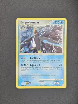 Pokemon TCG Empoleon LV.42 4/130 Diamond & Pearl Rare Holo Vintage Card - Image 1