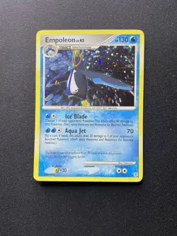 Pokemon TCG Empoleon 4/130 Diamond & Pearl Holo Rare LP - Image 1