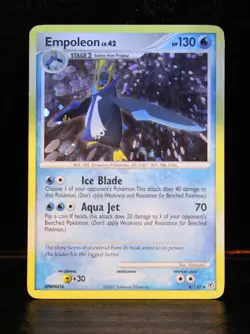 Pokemon TCG Empoleon LV.42 4/130 Diamond & Pearl Base Set Holo Rare EXC - Image 1