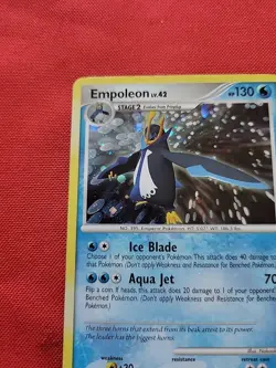 Pokemon: Empoleon #4/130 Diamond & Pearl Holo Rare 2007 Vintage - NM - E116 - Image 4
