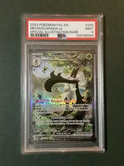 2023 Pokemon Meowscarada ex SIR Paldea Evolved 256/193 PSA 9 #256 - Image 1