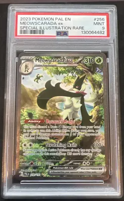 2023 Pokemon Meowscarada ex SIR Paldea Evolved 256/193 PSA 9 #256 - Image 1