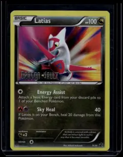 Pokemon TCG Latias 9/20 Dragon Vault Blister Exclusive Holo LP - Image 1
