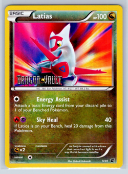 Latias #9/20 - Dragon Vault STAMPED - Holo - NM Near Mint Pokemon - Image 1