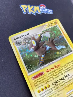 Pokemon TCG Luxray Diamond & Pearl 7/130 Double Swirl Holo Rare MP. - Image 4