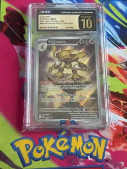 Pokemon Alakazam TCG Mega Evolution Black Star Promo Card 009 CGC Pristine 10 - Image 1