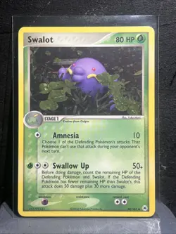 Pokemon Swalot #50/101 Hidden Legends 2004 Regular Uncommon Card LP - Image 1