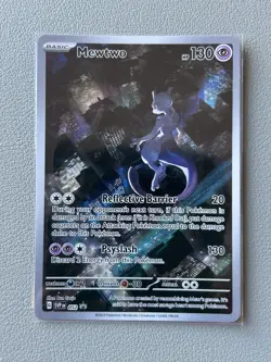 Pokemon Trading Card Mewtwo Black Star Promo 052 Full Art - Image 1
