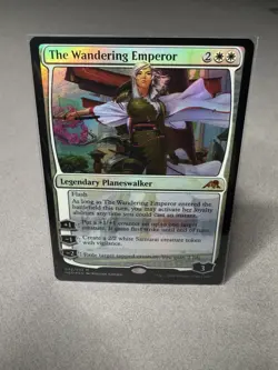 MTG Card The Wandering Emperor Kamigawa: Neon Dynasty 042/302 Foil Rare NM JL - Image 1