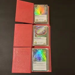 Three (3) Zatch Bell! The Card Battle Red Spell Book Binders With Cards - Image 3
