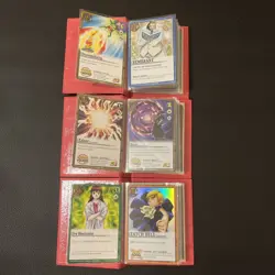Three (3) Zatch Bell! The Card Battle Red Spell Book Binders With Cards - Image 4