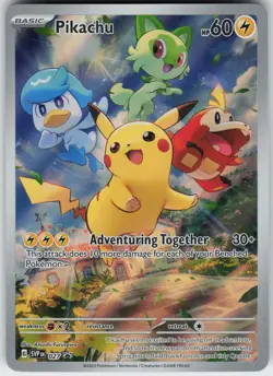 Pikachu Promo SV: Scarlet & Violet Promo Cards 027 NM - Image 1