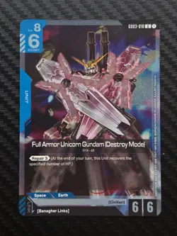 Gundam Card Game - Full Armor Unicorn Gundam (Destroy Mode) (Promo) GD03-010 U - Image 1