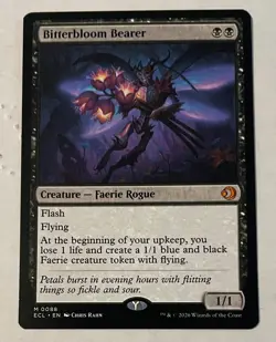 MTG-Magic the Gathering -- Lorwyn Eclipsed - Bitterbloom Bearer Mythic #88 NM-MT - Image 2
