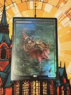 MTG - Gigantosaurus [FOIL] [MTG Foundations] [NM] - Image 1
