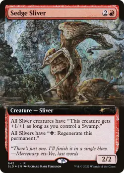 Sedge Sliver (Extended Art) [Secret Lair Drop Promos] Foil Near Mint - Image 1