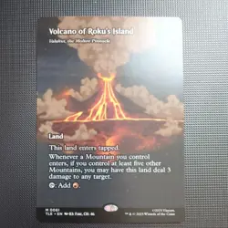 Volcano of Roku's Island - Valakut, the Molten Pinnacle (Borderless) Avatar MTG - Image 1