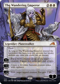 The Wandering Emperor (Borderless) Kamigawa: Neon Dynasty Regular - Image 2