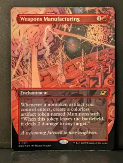 Edge of Eternities WEAPONS MANUFACTURING Foil (Recent Pull, Brand New, Unplayed) - Image 1