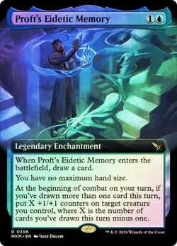 Proft's Eidetic Memory Foil Extended Art Murders at Karlov Manor NM MTG - Image 1