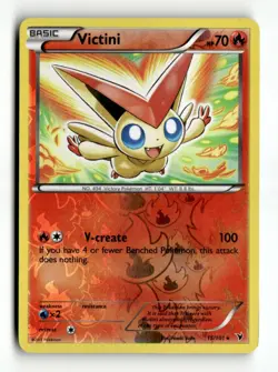 Victini (15) Holo Rare Noble Victories 15/101 LP Pokemon TCG - Image 1