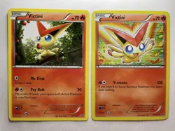 Pokemon TCG Victini 15/101 Noble Victories - Holo Rare + Victini 13/108 (LP) - Image 1