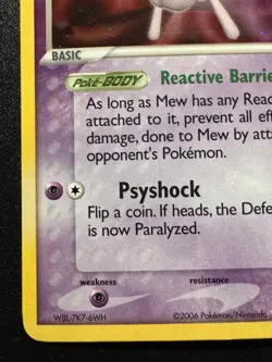Mew 4/17 POP Series 4 Promo Pokemon Card Holo Foil Rare Swirl Near Mint - Image 5