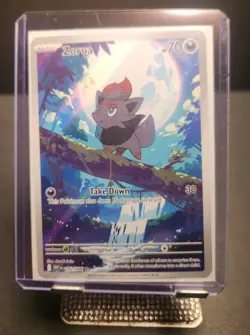 Pokemon TCG Zorua White Flare Illustration Rare Holo Card 142/086 NM Condition - Image 1