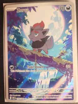 Pokemon TCG Zorua White Flare Illustration Rare Holo Card 142/086 NM Condition - Image 2