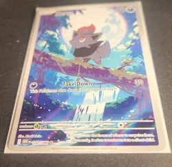 Pokemon TCG Zorua White Flare Illustration Rare Holo Card 142/086 NM Condition - Image 3
