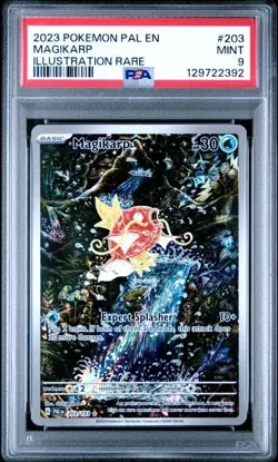 2023 POKEMON PAL EN-PALDEA EVOLVED ILLUSTRATION RARE #203 MAGIKARP PSA 9 - Image 1