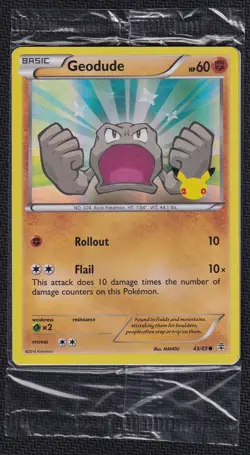 Pokemon Geodude 43/83 Holo Generations Stamped Promo Sealed - Image 1