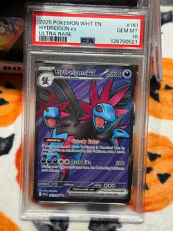 2025 Pokemon SV White Flare WHT EN Hydreigon ex Ultra Rare #161/086 PSA 10 - Image 3