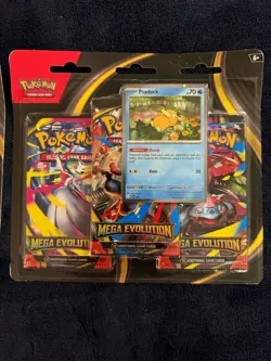 -Set of 2- [Psyduck/Golduck] 3-Pack Blister Mega Evolution ME01 Pokemon TCG - Image 3