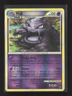 Pokemon Undaunted #31/90 Reverse Holo Muk - Image 1