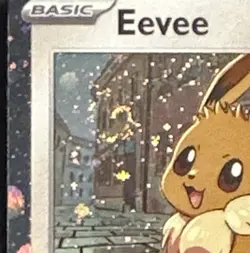 Pokemon TCG ~ Eevee #200 ~ Cosmos Holo Black Star Promo ~ Destined Rivals swirl - Image 2