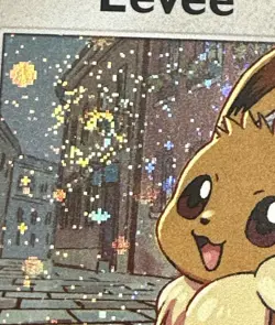 Pokemon TCG ~ Eevee #200 ~ Cosmos Holo Black Star Promo ~ Destined Rivals swirl - Image 5