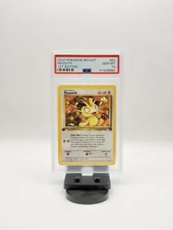 2000 POKEMON TEAM ROCKET 62/82 MEOWTH 1ST EDITION PSA 10 GEM MINT - Image 2